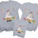 MYHALF Magical Family Shirts Matching 2025 Vacation Family Matching Outfits Mom and Mini Cute Summer Trip Clothes (7-8 Years, Grey)
