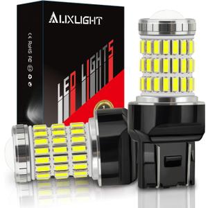 AUXLIGHT 7440 7441 7443 7444 T20 992 W21W LED Bulbs Xenon White, Ultra Bright 60-SMD LED Replacement for Back Up/Reverse Lights, Brake/Tail Lights, Turn Signal/Parking or Running Lights (Pack of 2)