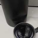 IRON FLASK Camping & Hiking Hydration Flask with Straw, Wide Mouth Insulated Stainless Steel Sports Water Bottle - 40 oz Midnight Black