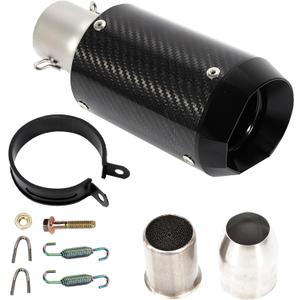 Motorcycle Carbon Fiber Exhaust Muffler Black Fits for Kawasaki Z900, GSXR750, CBR650