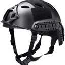 Bump Army Tactical Helmet - Kids, Men & Women - Swat, Sniper, Combat, Pilot, Climbing, Forestry, Caving, Paintball (Classic Black)