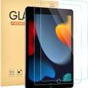 2 Pack Screen Protector for iPad 9th 8th 7th Generation 10.2 Inch,9H Hardness Tempered Glass Film for iPad 9 8 7 [2021/2020/2019],Case Friendly,Touch Sensitive,Anti-ScratchClear (HD)