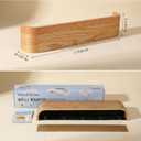Wall Mounted Coat Rack with Shelf | Solid Wood Coat Rack Wall Mount | Wooden Entryway Organizer with 5 Metal Hidden Hooks for Hanging Bags, Jackets, Keys | Floating shelve with Hooks - Oak
