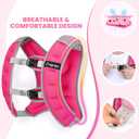 Fragraim Weighted Vest for Women Men - 8lb/10lb/12lb/16lb/22lb/25lb/30lb Weight Vest with Reflective Stripe, Detachable Phone Pouch, Ideal for Walking, Strength Training, Running, Workout, Cardio (Rose)