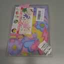 NICEVINYL Self-Adhesive Letter Patches for Bags: 78PCS Multicolor Varsity Letters Fabric Sticker for Hats - Cute Flower Star Heart Lightning Bows Stick on Patches for DIY Backpacks Shirts Gifts