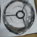 Crystal Black Ceiling Light, Modern Semi Flush Mount Ceiling Lighting Fixture, Round Hallway Lighting Fixtures for Kitchen Entryway Bedroom Laundry Room, 1-Light, 9 Inch