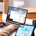 Case for Generic A116C Tablet 12 inch Android 15 Tablets,UYRUREL Leather Slim Folding Stand Cover with Hand Strap Magnet for Men Women Full Protection,Blue.