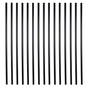 Myard 29 Inches Classic Hollow Round Iron Deck Balusters Furniture for Deck Railing Porch Staircase Banister Balustrade (25-Pack, Matte Black)