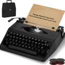 Vintage Manual Typewriter with Ribbon for Typing, Smooth Creative Writing, Letters and Notes, Retro Mechanical Portable Typewriter Machine for Sale, Ideal for Writers, Collectors and Retro Enthusiasts