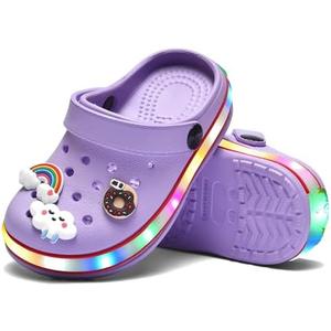 STAHOVY Kids' Boys Girls LED Clogs Cute Garden Shoes Cartoon Slides