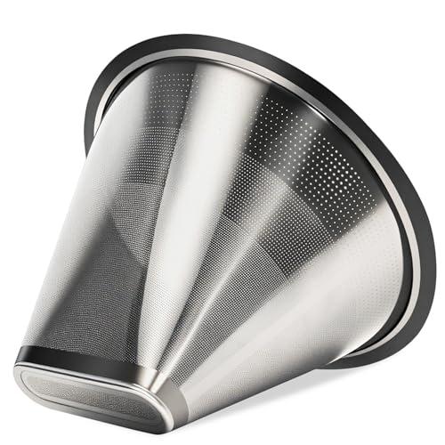 #4 Coffee Filter, Coffee Filter for Technivorm Moccamaster KBGV and KBT Coffee Machines, Metal Coffee Filter, Reusable Metal Filters