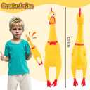 2 x POPLAY Screaming Chicken, Squeaky Chicken Dog Toys Gag Gifts Prank Novelty Toy Party Favors for Kids Adults April Fools Pranks Goodie Bag Fillers Basket Stuffers