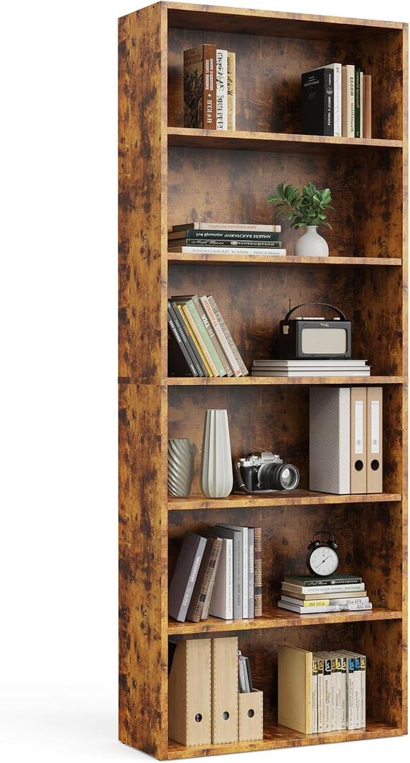 Sweetcrispy Tall Bookshelf, Book Shelf, Storage Organizer Book Shelf