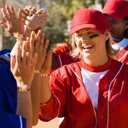 Giegxin 300 Pack Acrylic Beads 12 mm Sports Ball Beads for Bracelets Jewelry Making Necklace Charms Craft Keychain Home Decoration Accessories(Softball)