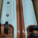 VelayborLuggage Sets 3 Piece with Spinner Wheels, Lightweight PC Hardside Suitcase with TSA Lock & YKK Zippers, 20 Inch Carry On Luggage with Travel Bag for Men and Women, Green