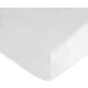 TL Care 100% Natural Cotton Fitted Crib Sheet 52" x 28" - Soft, Breathable, Hypoallergenic & Gentle Toddler Bed Sheet, White, Neutral for Boys & Girls