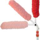 OXO Good Grips 3-in-1 Extendable Microfiber Long Reach Duster with Interchangeable Heads, 8 ft, 137.16 x 33.782 x 26.289 cm