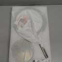 Lighted Makeup Mirror, 3000 mAh Rechargeable Double Sided Magnifying Vanity Mirror with 3 Colors, 1x/10x, 360 Rotation , Brightness Adjustable Magnification Cosmetic Light up Mirror, Women Gift (Nickel)