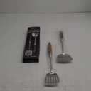 2Pcs Cooking Utensils Set,304 Stainless Steel Wok Spatula,kitchen utensils with Wooden Handle,Wok Tools Professional Set, Non-Stick and Heat Resistant