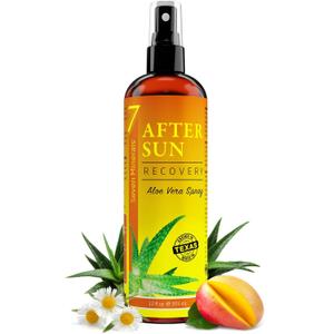 Seven Minerals NEW After Sun Solar Recovery Spray with Aloe Vera - For Skin & Face with Instant Sunburn Relief. Unlike Regular Aftersun Spray With Mango & Chamomile (12 Oz)