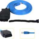 ENET OBD2 Cable for F-Series Coding E-SYS Diagnostic Programming Cable for Vehicles Supporting DOIP Protocol