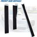 JMTBNO 2M/78.7'' Universal Black Side Skirts Rocker Extension Panel Body Kit Lip Splitters Winglet Splitters Lip 6pcs Compatible with Honda Accord Civic Subaru Mazda Ford Nissan Altima
