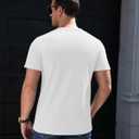 Waffle Henley Shirts for Men Short Sleeve Button Tops Casual Basic T Shirts Lightweight Summer Tees Knit 3 Pack (XL)