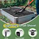 Small Shovels for Digging, Garden Spade Shovel Beach Shovels with 43.3in Handle,Heavy Duty Portable Metal Shovel for Gardening Camping Trenching Digging Landscaping,Off-Road Use, Orange