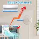 IWENNUAN Portable Air Conditioners, 4 in 1 Portable AC Unit with Remote, 1500ml Water Tank, 3 Speeds, 6H Timer, 2 Spray Mist, 7 Night Light, Personal Mini Air Conditioner for Bedroom (White)