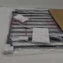 Cumbor 29.2–43" Baby Gate for Stairs, Wall-Mounted (Drill Required), Expandable No Bottom Bar Dog Gate, Auto Close Extra Wide Walk Thru, Pet & Toddler Proof Gate, Top & Bottom of Stairways(Black)