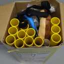 Dewonch Puppy Play Gym with 8 Hanging Toys, Small Dogs Indoor Jungle Gym, PVC Frame with Bungee Straps Enrichment Activity Center