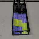 Under Desk Cable Management Tray No Drill 15.1, Metal Mesh Cable Management Box with Hybrid Side Slots Cable Raceway,Adjustable Cable Tray with Wire Management for Office Home,1 Pack (Black)