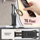 OMOTON TP02 360Rotating for MagSafe Tripod, Adjustable Aluminum Magnetic Phone Tripod for iPhone 17/16/15/14 Pro Max Air, Foldable Cell Phone Stand Fits Vlog, Gym, Travel Essentials Accessories