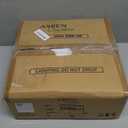 Aspen Creative 23099-11 Alabaster Contemporary Replacement Glass Shade for Medium Base Socket Torchiere Lamp, Swag Lamp,Pendant,1 Light Wall Sconce & Island Fixture. 11-5/8" Diameter x 3-5/8" Height