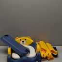 Potty Training Seat, Upgrade Toddler Toilet Seat for Kids Boys Girls, 2 in 1 Potty Training Toilet for Kids, Splash Guard Anti-Slip Pad Step StoolBlueyellow