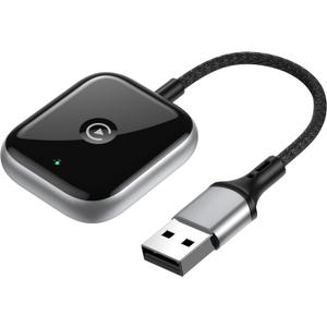 Wireless CarPlay Adapter for Apple CarPlay, Easy to Upgrade Wired CarPlay to Wireless, Instant Connectivity, Super Mini Car Play Dongle for iPhone Fit for Cars with Built-in CarPlay (Black)