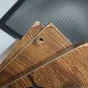 Retro Office Trash Can, Iron and Wood Combination Bedroom Garbage Can and Retro Tissue Box Set Rectangular Design Wastebasket with Handle, Industrial Style Trash Basket for Home Office Living Room