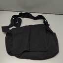 Canvas Messenger Bag Large Satchel Bag Travel Hobo Bag Casual Tote Shoulder Bag for Women and Men (Black)