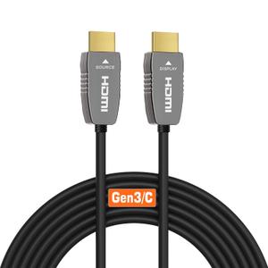 8K HDMI 2.1b Fiber Optic Cable CL2 Rated 130 Feet 48Gbps 8K60Hz 4K120Hz Dynamic HDR HDCP2.2/2.3 for RTX4080/4090/3080/3090, Xbox S/X, PS5/4, AVR, Projector, LG/Samsung/Sony TV