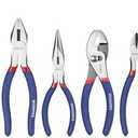 7-piece WORKPRO Pliers Set with Groove Joint, Long Nose, Slip Joint, Linesman, and Diagonal Pliers for DIY & Home Use