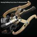 3-Jaw Gear Puller, 2/3-Jaw Puller with Reversible Jaws for Removal of Pulley Flywheel Bearing Puller Tool Separate Lifting Device (6inch)