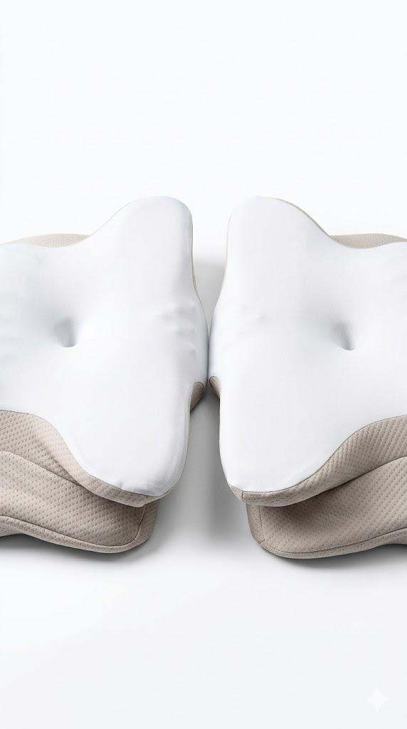 Neck Pillow for Pain Relief -Ergonomic Side Sleeper Pillow for Sleeping, Contour Memory Foam Pillows for Neck Support, Cooling Orthopedic Bed Rest Pillow for Back and Stomach Sleepers Pack Of 2