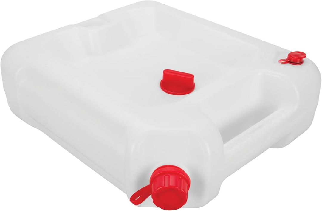 Performance Tool W4080 16-Quart Clear View Automotive Oil Drain Container | Make your car oil changes easy. Deep pan catches waste oil. Tethered caps with drip-free gaskets. Integrated handles