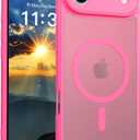 for iPhone 17 Air Case - Military Grade Shockproof Cover with MagSafe Compatibility & Full Camera Protection,Rose Red
