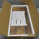 QEEIG Bathroom Floating Shelves for Wall - 15.7" Wall Mounted Shelf Over Toilet Farmhouse Home Decor Display Bookshelf Small 15.7 x 6.7 inch Set of 2, Rustic Brown (008-40BN)