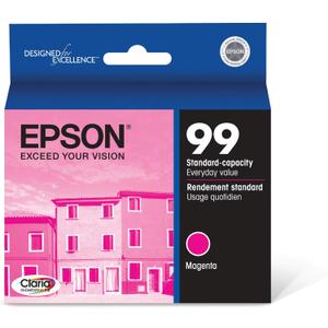 EPSON 99 Claria Hi-Definition Ink Standard Capacity Magenta Cartridge (T099320-S) Works with Artisan-700, 710, 725, 730, 800, 810, 835, 837