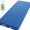 Sleeping Pad for Camping, Self Inflating 4" Ultra-Thick Memory Foam Camping Mat with Built-in Electric Pump, 9.5 R-Value Insulated Air Mattress Sleeping Pads for Car Travel Tent Cot (Blue)
