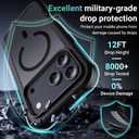Jaroco Magnetic for iPhone 17 Pro Max Case, [Compatible with MagSafe][Military Grade Drop Protection][Heavy Duty Protection][Non-Slip][Shockproof] 2-Layer Durable Bumper Phone Case 6.9''-Black