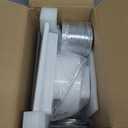 12" Ultra Quiet Bathroom Exhaust Fan with 6500K LED Light, 1.0 Sone 120 CFM, 10x10 Mount, 1500 LM Ceiling Ventilation Fan, Energy Efficient (5500K LED-W)