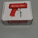 Super Money Guns Paper Playing Spary Money Gun Make it Rain Toy Gun, Handheld Cash Gun Fake Bill Dispenser Money Shooter Toy(Metallic Gold)